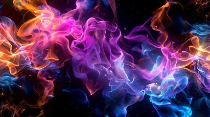 Fototapeta premium Abstract Background smoky blackhole dynamic