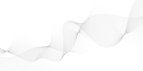 Abstract gray wavy lines Digital frequency track equalizer background. Curved wave smooth stripe seamless pattern. Wave lines created using blend tool. graphic design template banner business wave