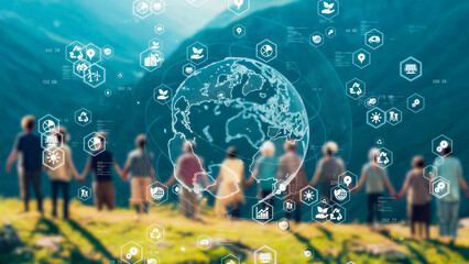 Environmental technology concept. Sustainable development goals. SDGs.