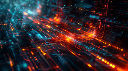 Obraz premium technology background 