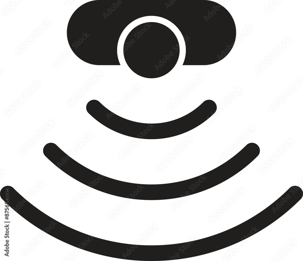 Poster sensor icon isolated on white background . active sensor icon vector
