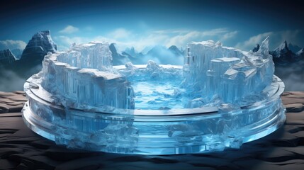 Obraz premium iceberg in polar regions