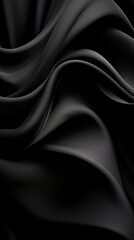 Fototapeta premium black satin fabric background