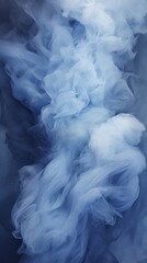 blue smoke in water on a dark background