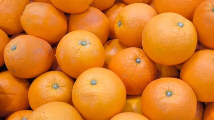 Oranges in the market for the background