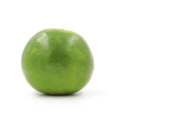 An orange on a white background. High vitamin C.