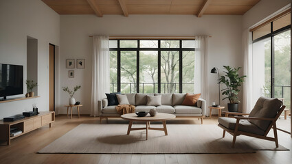 Minimalist Japandi Living Room