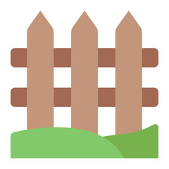 fence icon found on a ranch used to enclose and protect horses