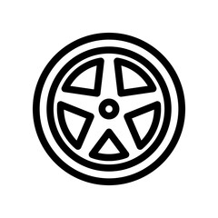 Obraz premium rims line icon