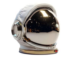 Astronaut helmet on transparent background