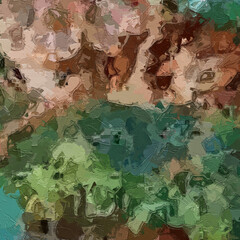 Oil paintings and various flowers, lotus leaves, cats, dogs, chrysanthemums, tigers, scenery, cranes, and beautiful scenery