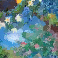 Oil paintings and various flowers, lotus leaves, cats, dogs, chrysanthemums, tigers, scenery, cranes, and beautiful scenery