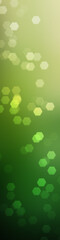 A green bokeh blur background with hexagons. 