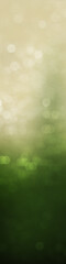 A green bokeh blur background with circles. 