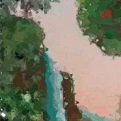 Oil paintings and various flowers, lotus leaves, cats, dogs, chrysanthemums, tigers, scenery, cranes, and beautiful scenery