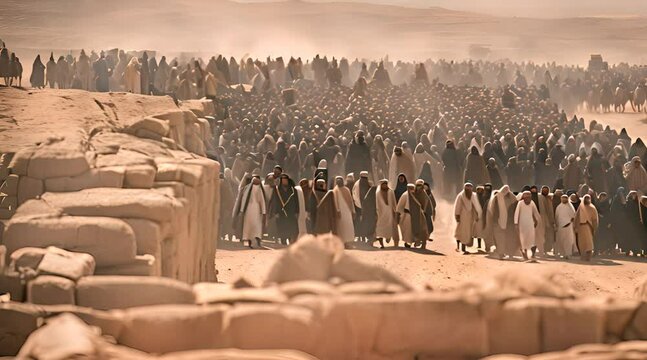 The Exodus. Israelites' Journey from Egypt