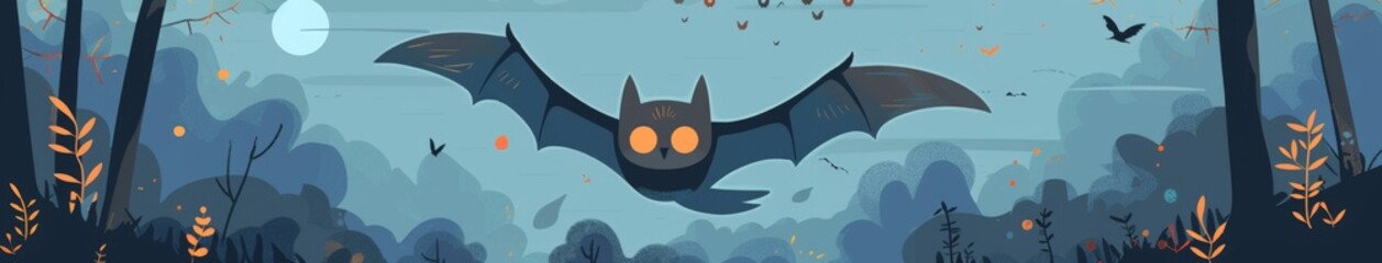 Obraz premium Futuristic Abstract Robotic Bat Illustration: A Dynamic Vector Art Celebrating Technology's Fusion with Nature's Mystique for a Modern Aesthetic.