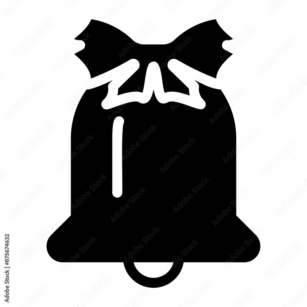 Sticker christmas bell