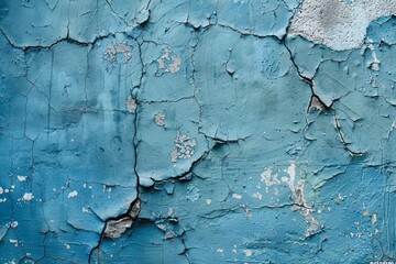Obraz premium Blue textured concrete background created with Generative AI