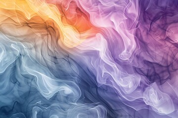 Obraz premium Soft watercolor texture blending pastel shades in a dreamy flowing pattern creating a serene and artistic atmosphere