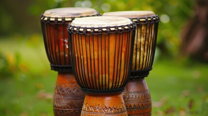 The rhythmic beats of African drums resonate