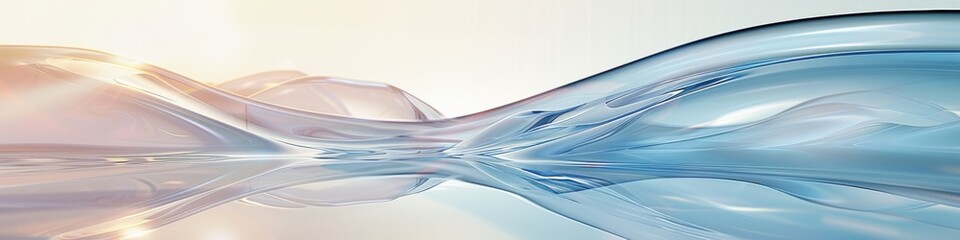 Elegant 3D Rendered Transparent Gradient Glass Background: Perfect for Modern Design Projects, Tech Presentations, and Futuristic Concepts. Ideal for Creative Professionals and Digital Artists