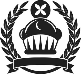 Bakery manufacturer brand icon logo silhouette vector 