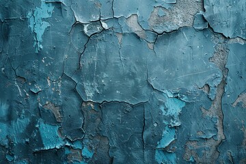 Blue textured concrete background created with Generative AI