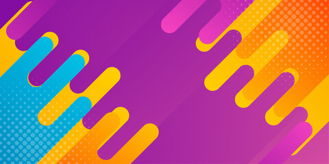 Fototapeta premium Abstract colorful gradient dynamic background. Modern wallpaper with halftone. Beautiful vector design for templates, banners, covers, websites, pages, and others