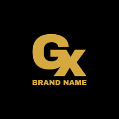 Obraz premium Gx letter initial business logo design