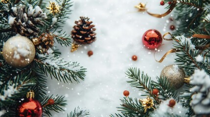 Christmas background with a place to copy text.