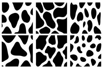 Set of texture of different shapes of figures. Set of banners of different shapes of figures texture. Abstract pattern or background