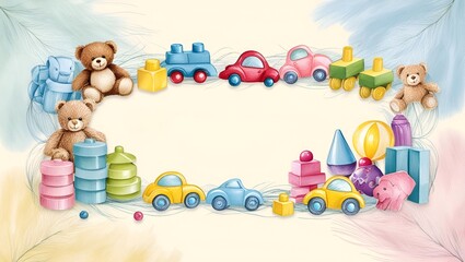 Kids Copy Space Background with Flame Elements