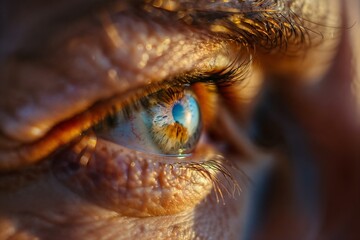 Macro View of Human Eye