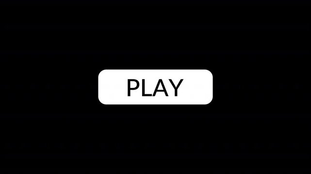 Design Play Button Animation, Play Now Button on black background, play now animation button click hand click animation.
