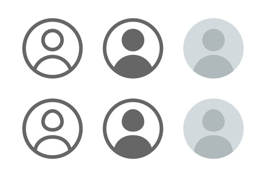 user profil icon vector collection, male and female avatar member icon