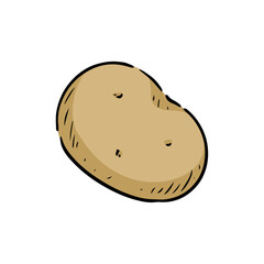 手描きのジャガイモ