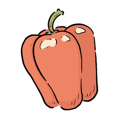 手描きのパプリカ