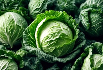 Fototapeta premium celery cabbage vegetable cauliflower green collection agriculture assortment food broccoli assorted