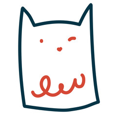 Elements illustration sticker stamp heart icons Valentine decoration line colorful color