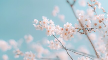 Tranquil Pastel Flowers - A Peaceful Blend of Soft Floral Beauty for Calm Wallpaper Design