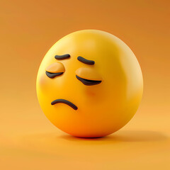 Fototapeta premium emoji sad emotion