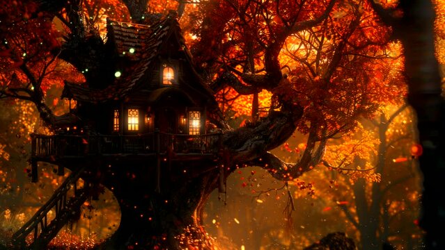 Nestled in Nature: Admiring the Treehouse Sanctuary