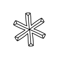 Asterisk Icon Vector 