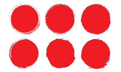 Super set of circle lines hand drawn on a white background. Doodle circles for design elements, messages, note labels.