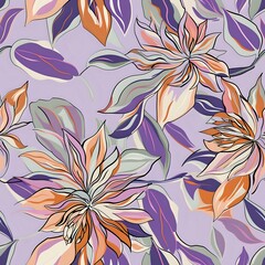 Sophisticated Hibiscus Flower Design for Fashion and Decor