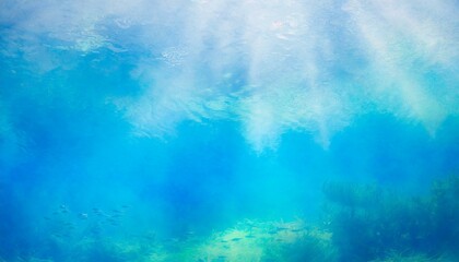 Obraz premium 美しい水中のイラスト