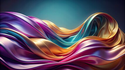 Abstract flowing fluid silk texture pattern, , airy, fabric, elegant, lightweight, delicate, smooth, graceful, ethereal