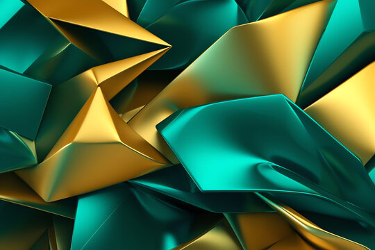 green gold background