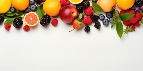 Colorful Fruits and Berries Composition